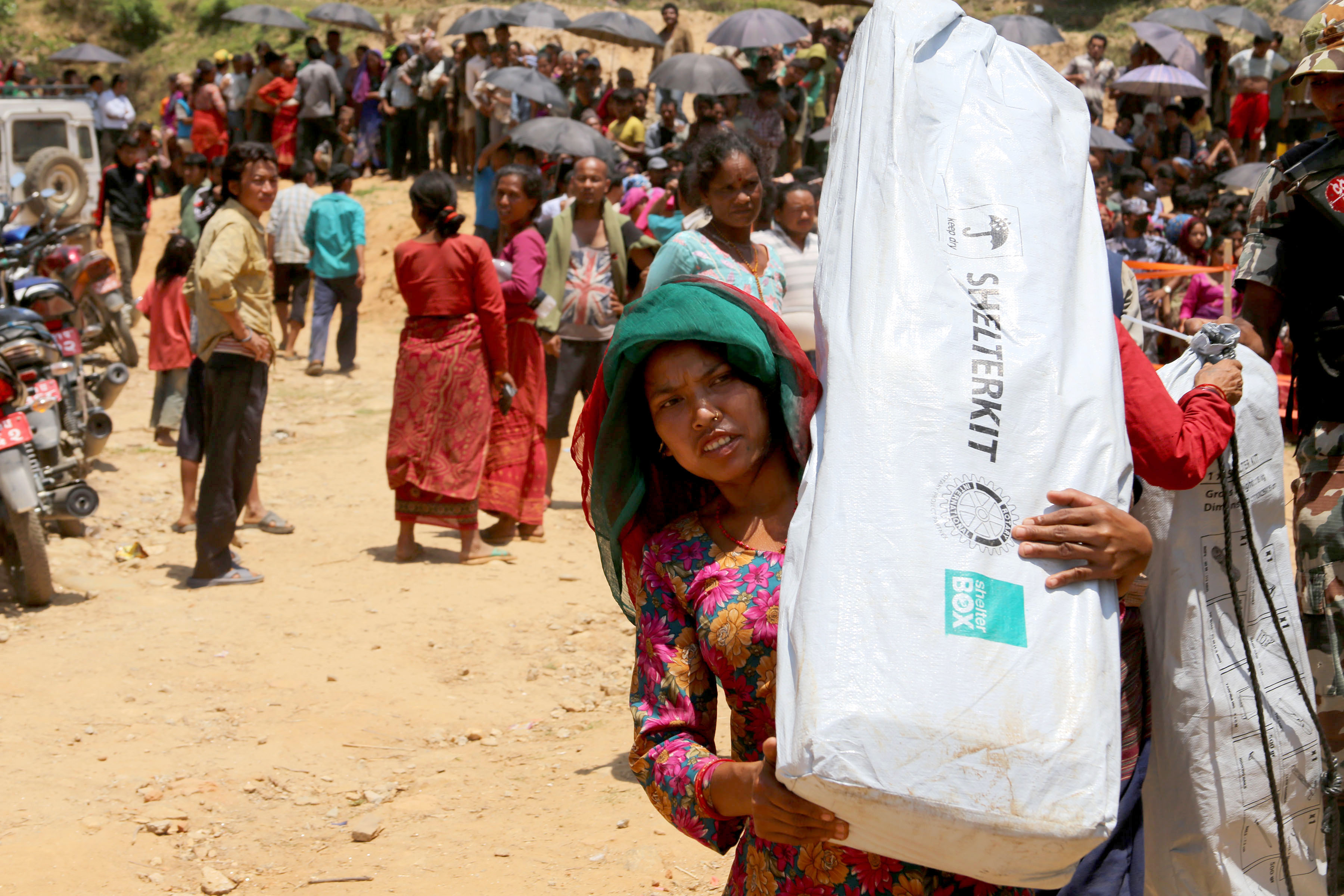 ShelterBox distributes emergency shelter and essential aid to families in Nepal, following the 2015 earthquake