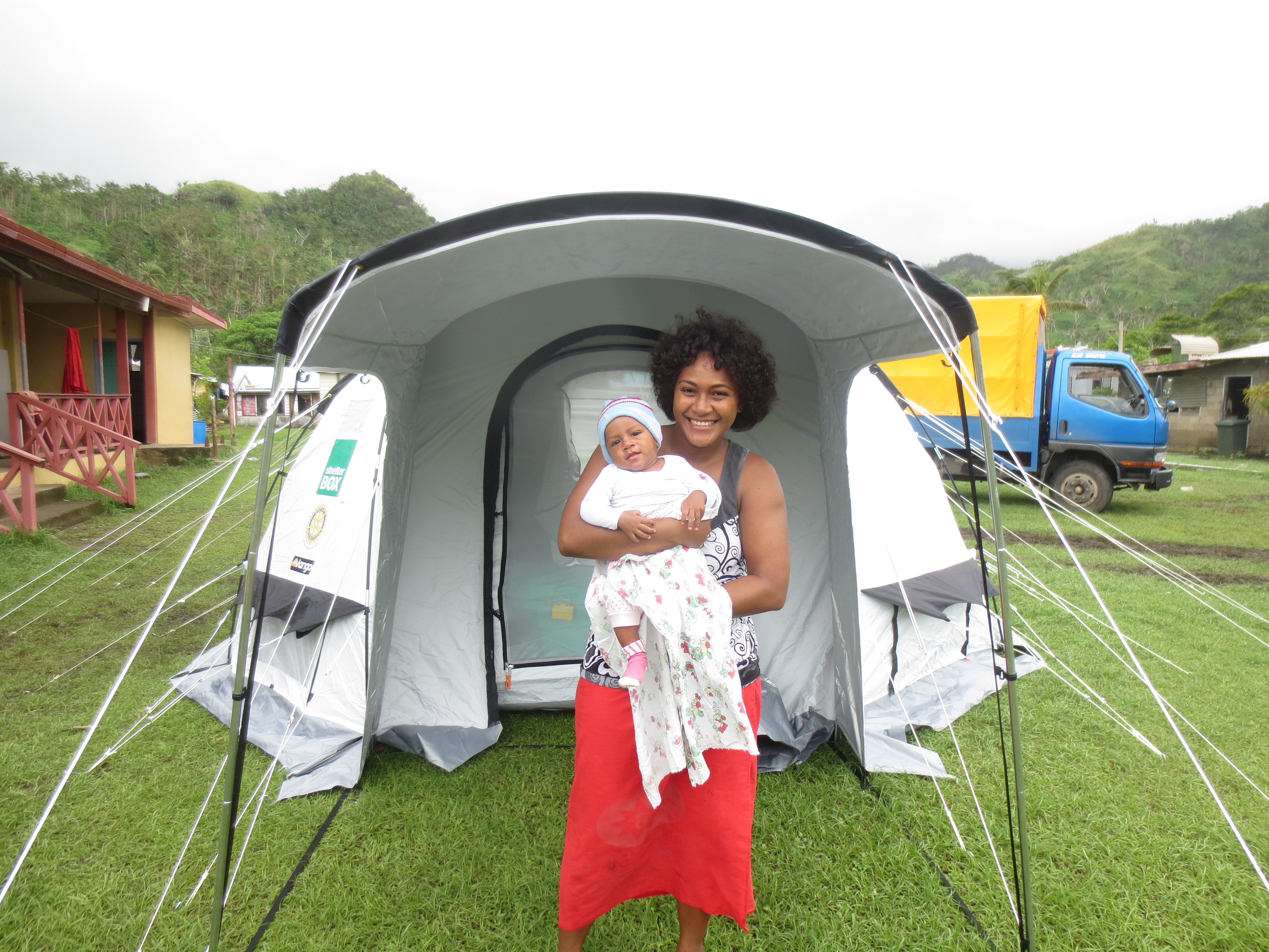 ShelterBox provides international disaster relief and emergency shelter after a hurricane in Fiji