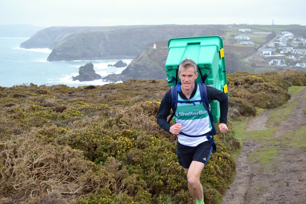 ShelterBox fundraising marathon training A ShelterBox supporter training for a marathon to raise vital funds