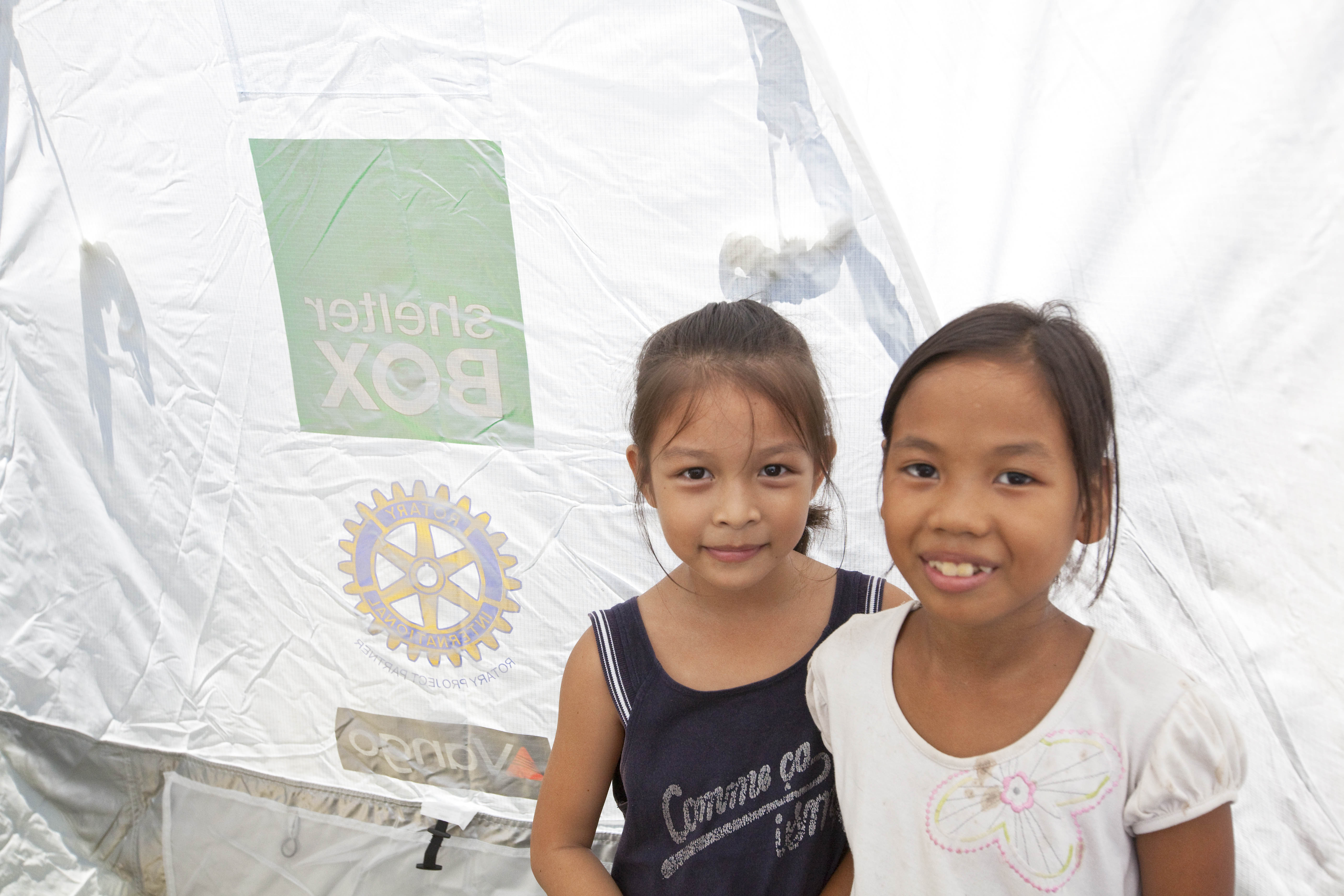 ShelterBox tent in the Philippines after Typhoon Rammasun ShelterBox provides international disaster relief and essential aid after Typhoon Rammasun in the Philippines
