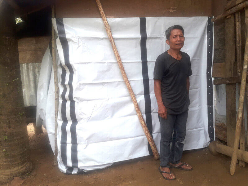 A recipient of ShelterBox NZ's solar light A recipient of ShelterBox NZ's solar light