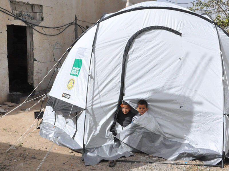 ShelterBox NZ distributes emergency tents to families in Gaza ShelterBox NZ distributes emergency tents to families in Gaza