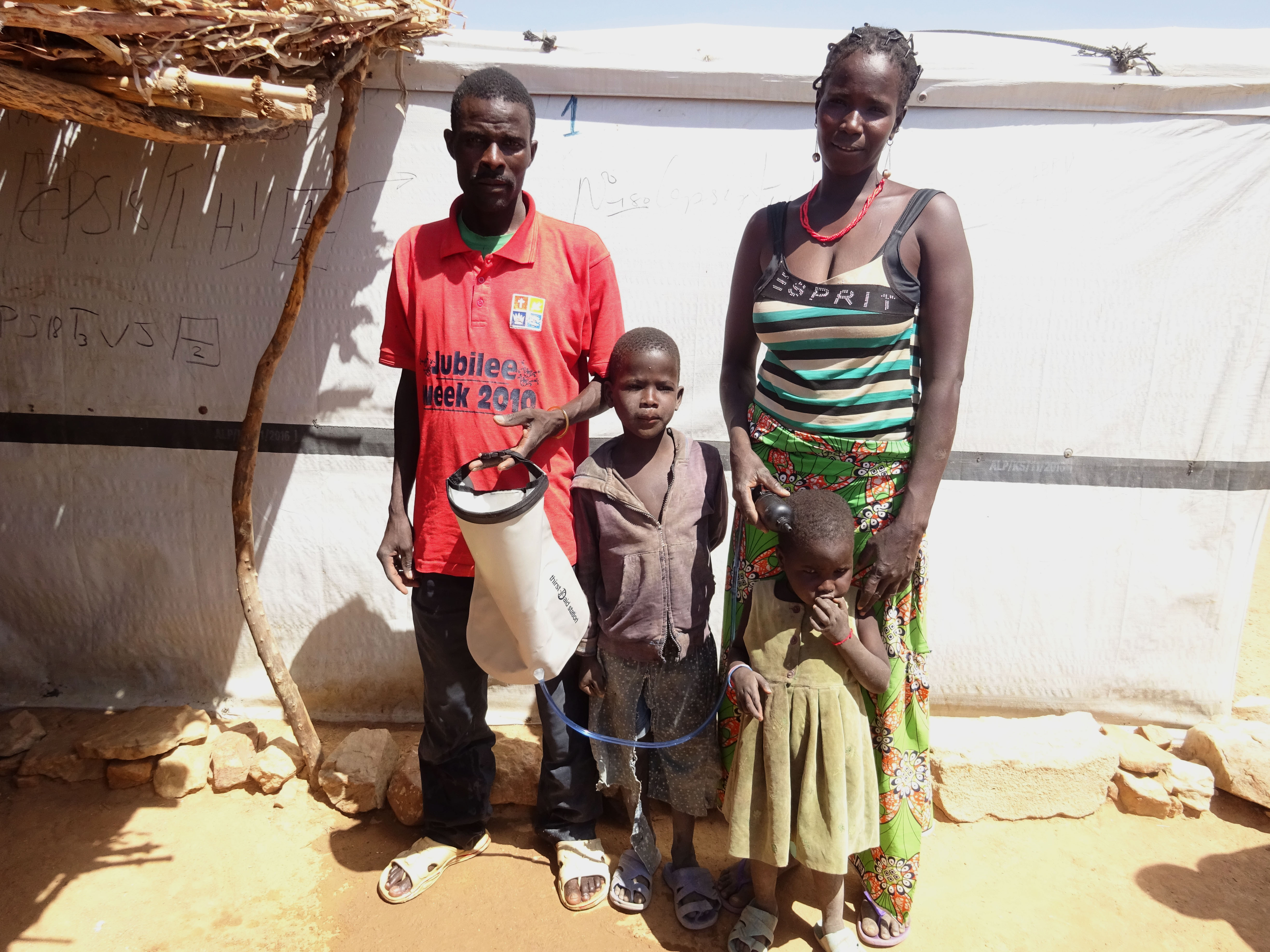 ShelterBox distributes water filters in Cameroon so families can access safe and clean drinking water