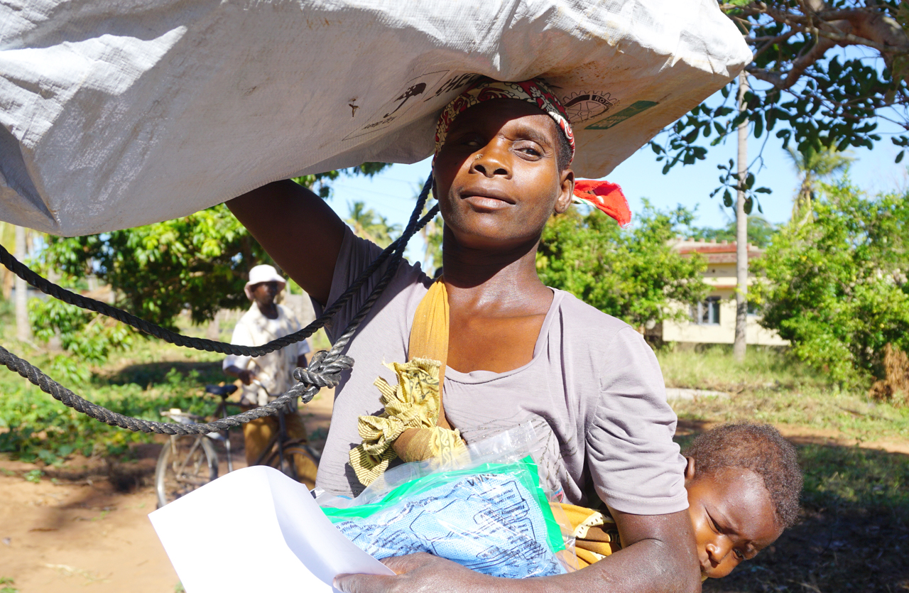 ShelterBox NZ emerency shelter in Mozambique