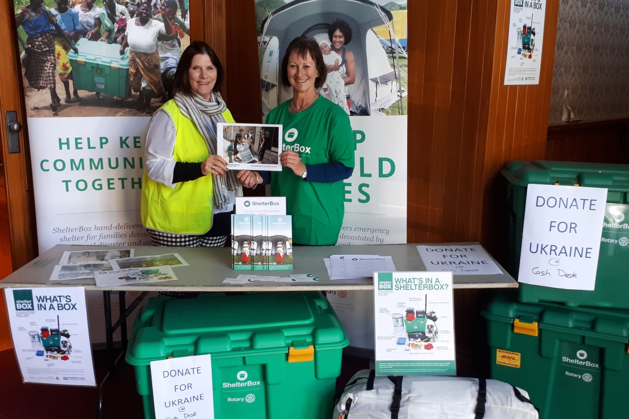 ShelterBox volunteers