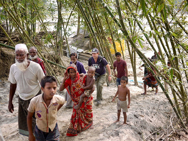 shelterbox-response-team-walks-through-bamboos-with-bangladeshi-community-1