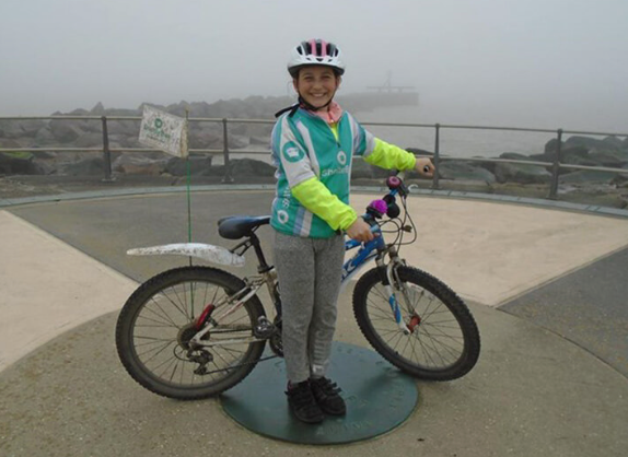 Emily Read rides to raise funds for ShelterBox